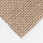 Brawn Burlap Off-White Lace Textur Fleecedecke (Ecke)