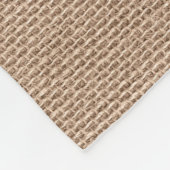 Brawn Burlap Off-White Lace Textur Fleecedecke (Ecke)