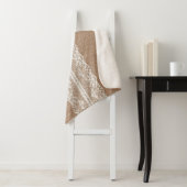 Brawn Burlap Off-White Lace Textur Sherpadecke (Beispiel)