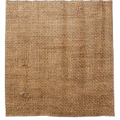 Brawn Burlap Tuch Sack Textur Duschvorhang (Vorderseite)