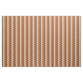 Brawn Burnt Orange White Ikat Zigzag Kunstmuster Stoff (Fat Quarter (45,7 x 55,9 cm))