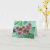 Brawn Burr Blooms - Blank Grußkarte Karte (Gelbe Blume)