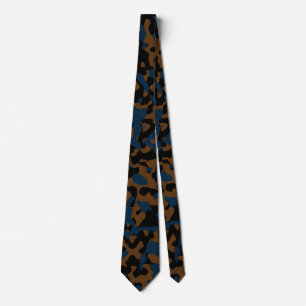 Brawn Camouflage in Navy und Black Krawatte