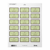 Brawn & Celadon Classic Border Adressaufkleber (Vorne)