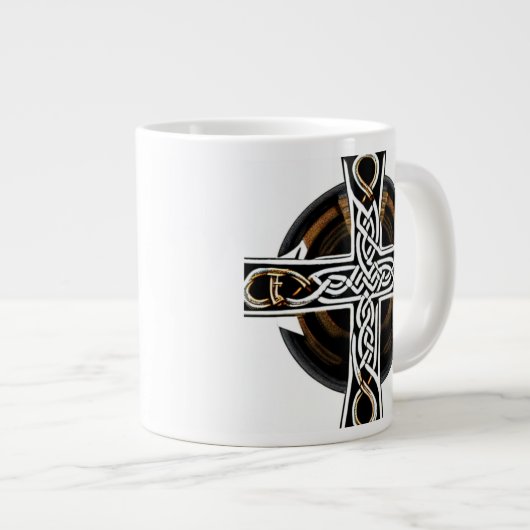 Brawn Celtic Cross Tasse (Vorderseite Rechts)