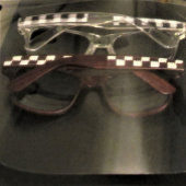 Brawn Checkered Unique Designer Crochet Print Wood