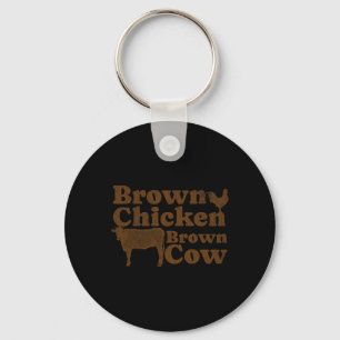 Brawn Chicken Brown Cow 1970er Jahre Music Bow Chi Schlüsselanhänger