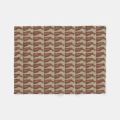 Brawn Chocolate Rabbit Bunny Oaster Candy Leckerei Fleecedecke (Vorderseite (Horizontal))