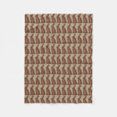 Brawn Chocolate Rabbit Bunny Oaster Candy Leckerei Fleecedecke (Vorderseite)
