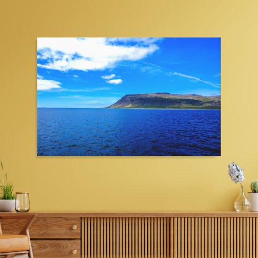 Brawn Cliff in Meeresnähe Leinwanddruck (Insitu (Wohnzimmer))