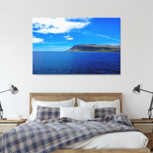 Brawn Cliff in Meeresnähe Leinwanddruck (Insitu (Schlafzimmer))