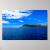 Brawn Cliff in Meeresnähe Poster (Vorne)