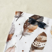 Brawn Cream Tribal Native Feathers Strandtuch (Beispiel)