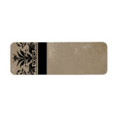 Brawn Damask Address Labels - (Vorne)