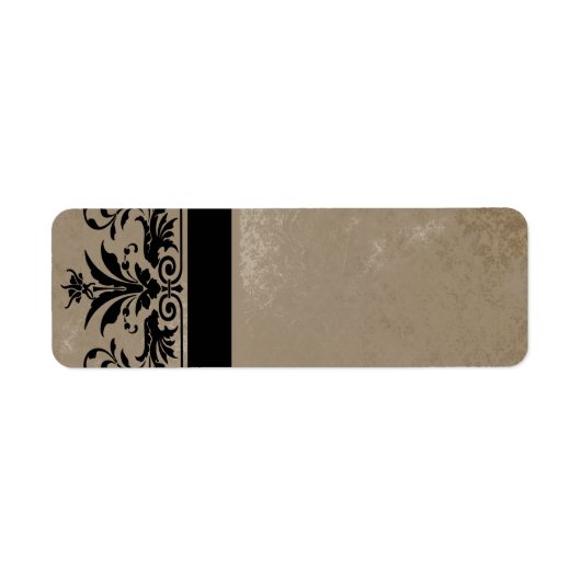 Brawn Damask Address Labels - (Vorne)