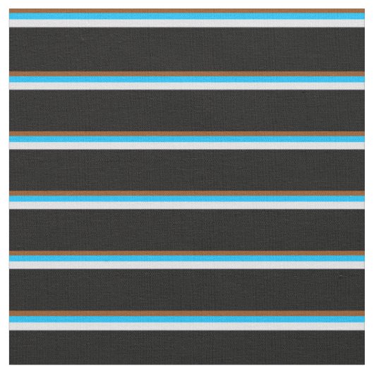 Brawn, Deep Sky Blue, Lavender & Black Pattern Stoff (Nahaufnahme)
