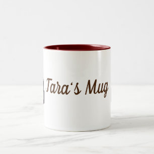 Brawn Dog Eyes Individuelle Name Zweifarbige Tasse