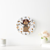 Brawn Dog Wall Clock Runde Wanduhr (Zuhause)