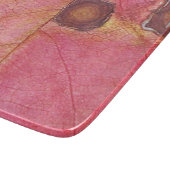 Brawn Dotted Red Fall Leaf Schneidebrett (Ecke)