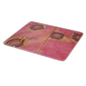 Brawn Dotted Red Fall Leaf Schneidebrett (Ecke)