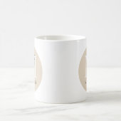 Brawn Elegant Black Bow Chic Initial Niedlich Mono Kaffeetasse (Mittel)