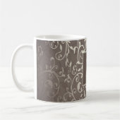 Brawn Elegant Blühe Monogramm-Tasse Kaffeetasse (Links)