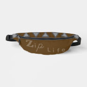 Brawn elegantes Zip Life Cut Nähen Fanny Pack Bauchtasche (Vorderseite)