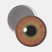 Brawn Eye Iris Eyeball Coole Rundmagnete Magnet (Vorderseite/Rückseite)