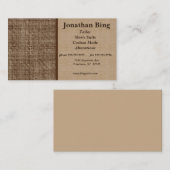 Brawn Fabric Texture Tailor Visitenkarte (Vorne/Hinten)