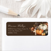 Brawn Fall Blume und Pumpkins Aquarell Herbst (Insitu)