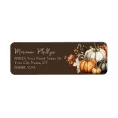 Brawn Fall Blume und Pumpkins Aquarell Herbst (Vorne)