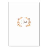 Brawn Fall Landscape Trees Hochzeiten Tischnummern (Rückseite)