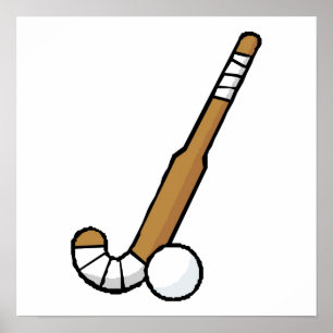 Brawn Field Hockey Stick Poster