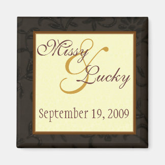 Brawn Floral Save the Date Magnet