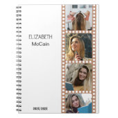 Brawn Foto Booth - Trendy Modern Personalisiert Notizblock (Vorderseite)