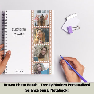 Brawn Foto Booth - Trendy Modern Personalisiert Notizblock