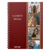 Brawn Foto Booth - Trendy Modern Personalisiert Notizblock (Vorderseite)