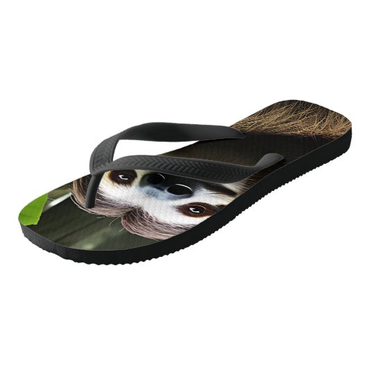 Brawn Fuzzy Sloth, Flip Flops Badesandalen (Schrägansicht)