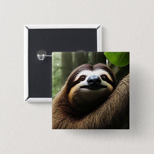 Brawn Fuzzy Sloth, Foto Block Button (Vorne & Hinten)