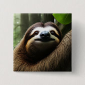 Brawn Fuzzy Sloth, Foto Block Button (Vorderseite)