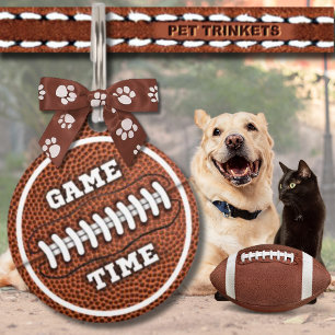 Brawn Game Time Football Hundkatze Haustiermarke