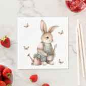 Brawn Garden Bunny im Grünen Serviette (Beispiel)