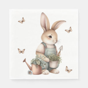 Brawn Garden Bunny im Grünen Serviette