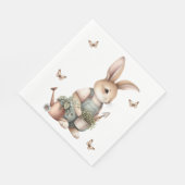 Brawn Garden Bunny im Grünen Serviette (Ecke)