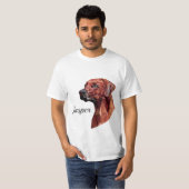 Brawn Geometric Dog Add Name T - Shirt (Vorne ganz)