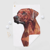 Brawn Geometric Dog Golfhandtuch (Insitu)