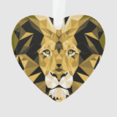 Brawn Geometric Lions Head Ornament (Rückseite)