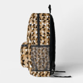 Brawn Geometric Pattern Backpack Bedruckter Rucksack (Rechts)