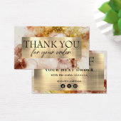 Brawn Gold Aquarell Dank Discount-Karte (Schreibtisch)