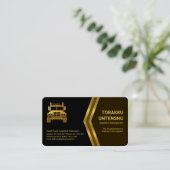 Brawn Gold Arrows Gold Semi Truck Driver Visitenkarte (Stehend Vorderseite)